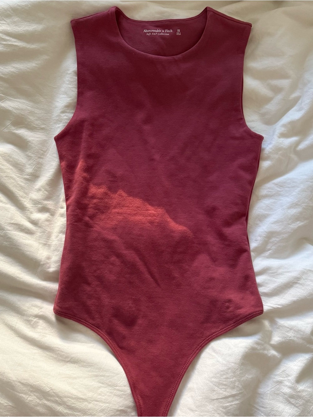 NWT ABERCROMBIE RASPBERRY BODYSUIT